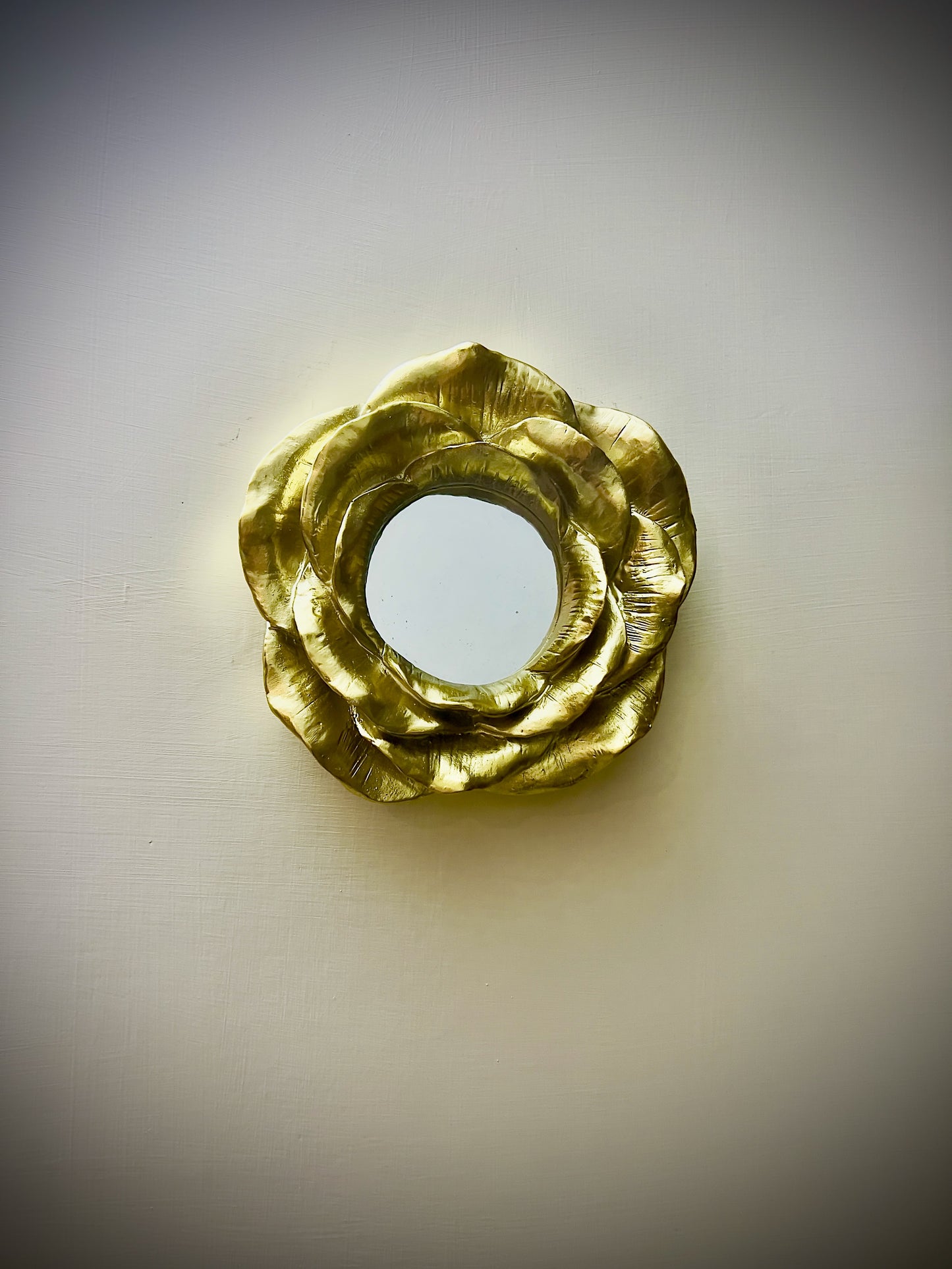 Golden Blossom Mirror