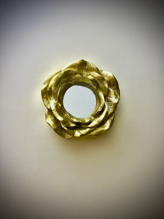Golden Blossom Mirror