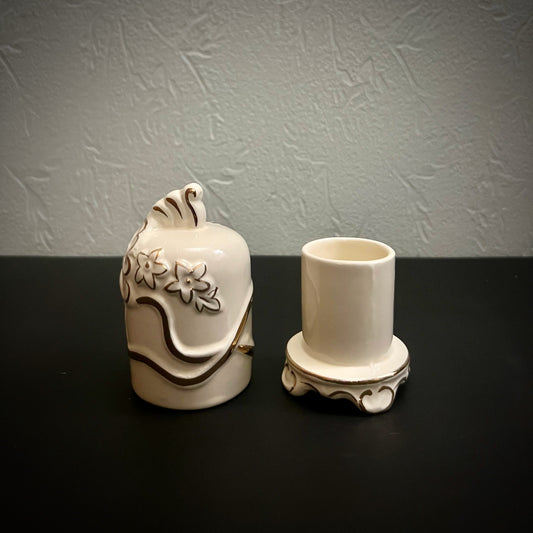 Ivory Blossom Toothpick Holder