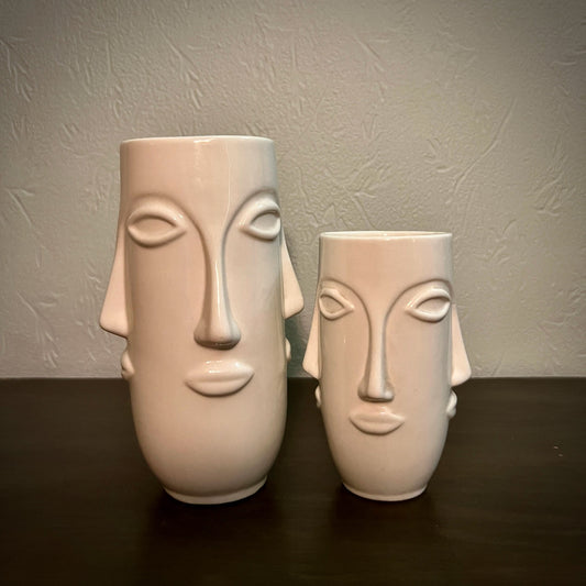 Modern Muse Face Vases