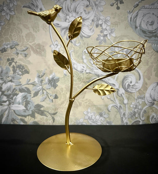 Golden Nest Candle Holder